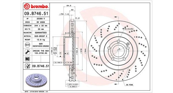 MAGNETI MARELLI Bremžu diski 360406114701